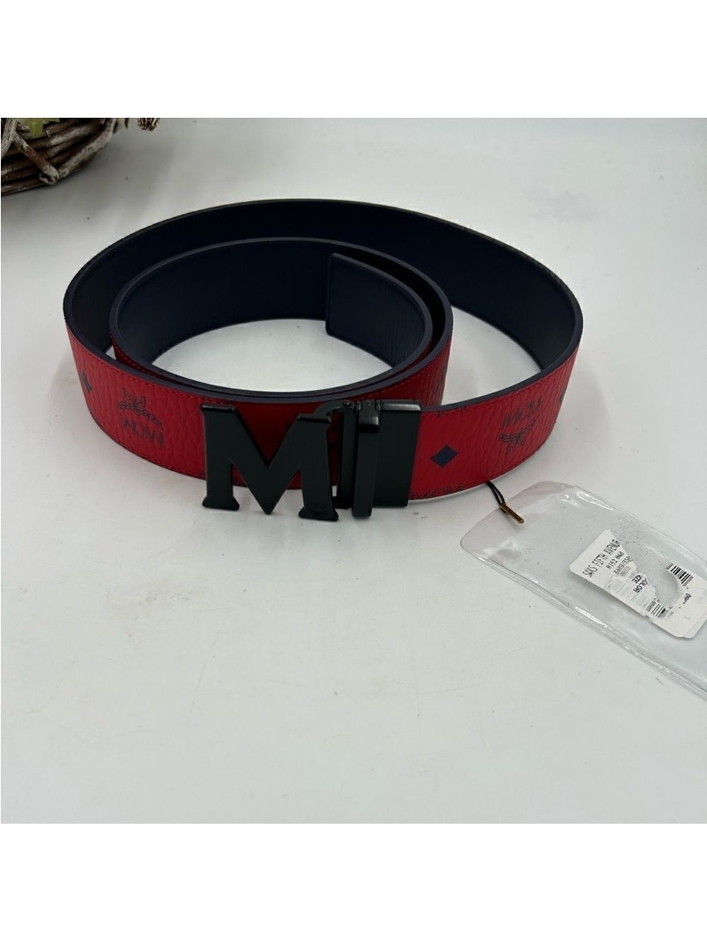 Men’s MCM belt size 46 can be made smaller NWT